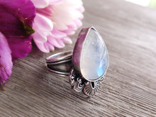 Load image into Gallery viewer, Rainbow Moonstone Ring or Pendant (Choose Your Size)