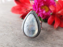 Load image into Gallery viewer, Rainbow Moonstone Ring or Pendant (Choose Your Size)