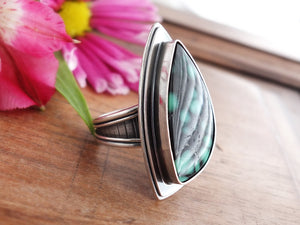 Emerald Rose Variscite Ring or Pendant (Choose Your Size)