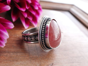 Strawberry Quartz Ring or Pendant (Choose Your Size)