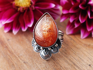 Sunstone Ring or Pendant (Choose Your Size)