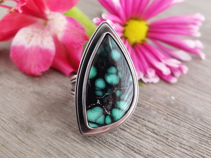 Emerald Rose Variscite Ring or Pendant (Choose Your Size)