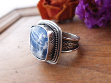 Load image into Gallery viewer, Plume Agate Doublet Ring or Pendant (Choose Your Size)