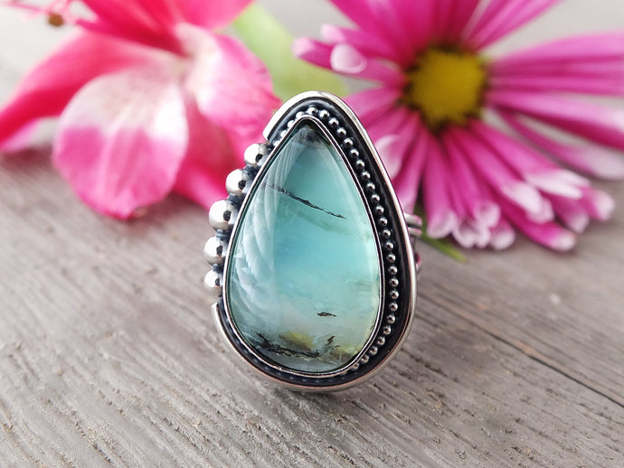 Peruvian Opal Ring or Pendant (Choose Your Size)
