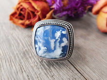 Load image into Gallery viewer, Plume Agate Doublet Ring or Pendant (Choose Your Size)