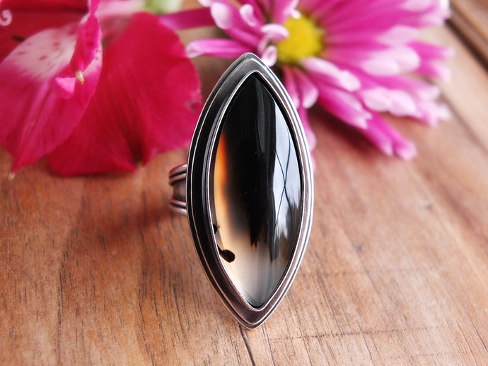 Montana Agate Ring or Pendant (Choose Your Size)