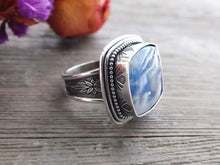 Load image into Gallery viewer, Plume Agate Doublet Ring or Pendant (Choose Your Size)