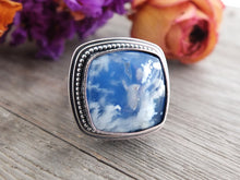 Load image into Gallery viewer, Plume Agate Doublet Ring or Pendant (Choose Your Size)