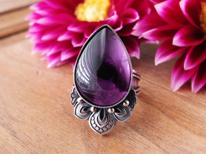 Atomic/Trapiche Amethyst Ring or Pendant (Choose Your Size)