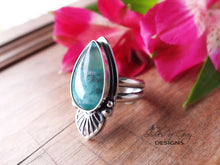 Load image into Gallery viewer, Blue Opalized Petrified Wood Ring or Pendant (Choose Your Size)