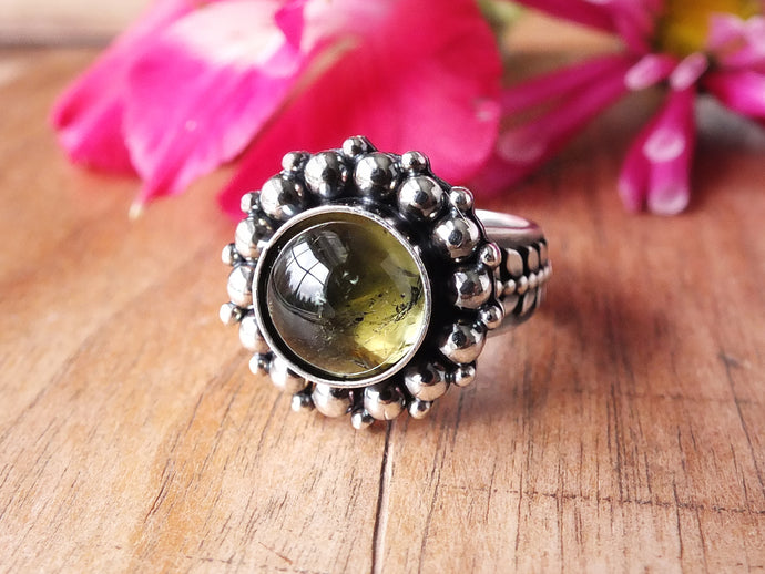 Green Tourmaline Ring or Pendant (Choose Your Size)