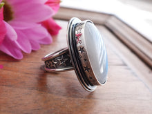 Load image into Gallery viewer, Rainbow Moonstone Ring or Pendant (Choose Your Size)