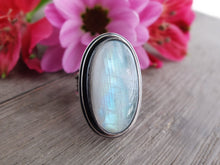 Load image into Gallery viewer, Rainbow Moonstone Ring or Pendant (Choose Your Size)