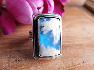 Plume Agate Doublet Ring or Pendant (Choose Your Size)