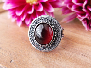 Garnet Ring or Pendant (Choose Your Size)