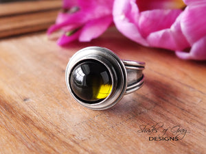 Olive Green Tourmaline Ring or Pendant (Choose Your Size)