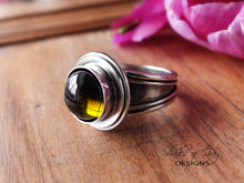 Load image into Gallery viewer, Olive Green Tourmaline Ring or Pendant (Choose Your Size)