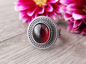 Garnet Ring or Pendant (Choose Your Size)