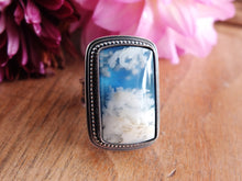 Load image into Gallery viewer, Plume Agate Doublet Ring or Pendant (Choose Your Size)