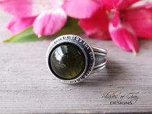 Load image into Gallery viewer, RESERVED: Green Tourmaline Ring or Pendant (Choose Your Size)