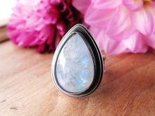 Load image into Gallery viewer, Rainbow Moonstone Ring or Pendant (Choose Your Size)