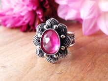 Load image into Gallery viewer, Pink Rose Cut Sapphire Ring or Pendant (Choose Your Size)