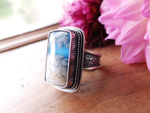 Load image into Gallery viewer, Plume Agate Doublet Ring or Pendant (Choose Your Size)