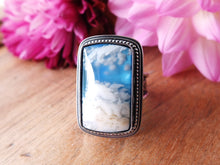 Load image into Gallery viewer, Plume Agate Doublet Ring or Pendant (Choose Your Size)