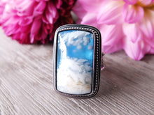 Load image into Gallery viewer, Plume Agate Doublet Ring or Pendant (Choose Your Size)