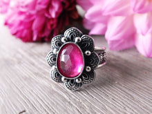 Load image into Gallery viewer, Pink Rose Cut Sapphire Ring or Pendant (Choose Your Size)