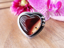 Load image into Gallery viewer, Montana Agate Heart Ring or Pendant (Choose Your Size)