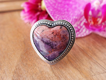 Load image into Gallery viewer, Tiffany Stone Heart Ring or Pendant (Choose Your Size)