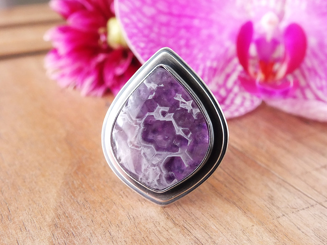 Amethyst Lace Agate Ring or Pendant (Choose Your Size)