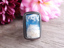 Load image into Gallery viewer, Plume Agate Doublet Ring or Pendant (Choose Your Size)
