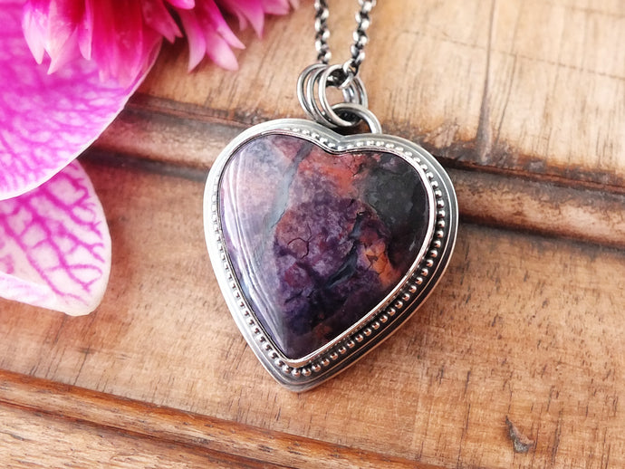 Tiffany Stone Heart Necklace