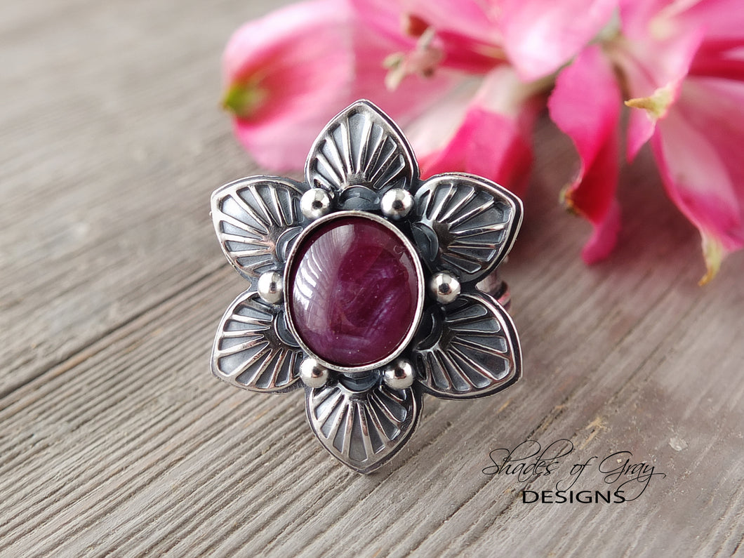 Star Ruby Ring or Pendant (Choose Your Size)