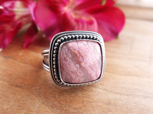Sunrise Rhodonite Ring or Pendant (Choose Your Size)