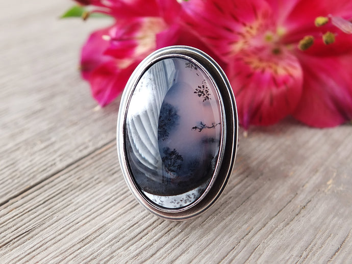 Dendritic Opal Ring or Pendant (Choose Your Size)