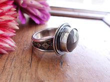 Load image into Gallery viewer, Silver Gray Sapphire Ring or Pendant (Choose Your Size)