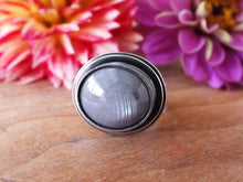 Load image into Gallery viewer, Silver Gray Sapphire Ring or Pendant (Choose Your Size)