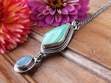 Load image into Gallery viewer, Chrysoprase and Aquamarine Necklace