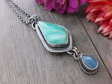 Load image into Gallery viewer, Chrysoprase and Aquamarine Necklace