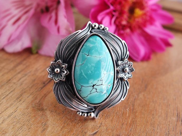 Hubei Turquoise Ring or Pendant (Choose Your Size)