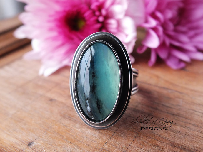Peruvian Blue Opal Ring or Pendant (Choose Your Size)