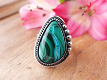 Load image into Gallery viewer, Malachite with Chrysocolla Ring or Pendant (Choose Your Size)