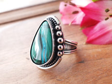 Load image into Gallery viewer, Malachite with Chrysocolla Ring or Pendant (Choose Your Size)