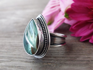 Peruvian Opal Ring or Pendant (Choose Your Size)