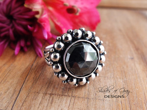 Rose Cut Hematite Ring or Pendant (Choose Your Size)