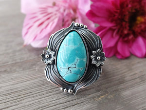 Hubei Turquoise Ring or Pendant (Choose Your Size)