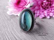 Load image into Gallery viewer, Peruvian Blue Opal Ring or Pendant (Choose Your Size)